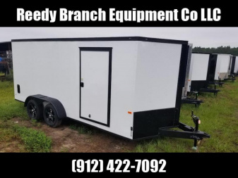 New On Sale Now! New 7x16 White Blackout Elite Rock Solid Cargo