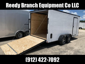 New On Sale Now! New 7x16 White Blackout Elite Rock Solid Cargo