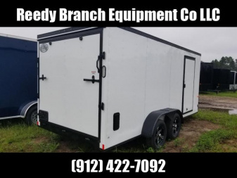 New On Sale Now! New 7x16 White Blackout Elite Rock Solid Cargo