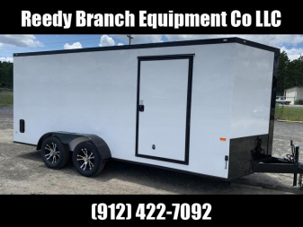 New On Sale Now! New 7x16 White Blackout Elite Rock Solid Cargo