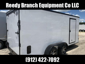 New On Sale Now! New 7x16 White Blackout Elite Rock Solid Cargo