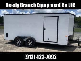 New On Sale Now! New 7x16 White Blackout Elite Rock Solid Cargo