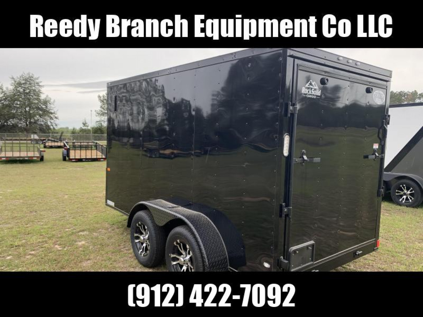 New 6x12TA Blackout Elite Rock Solid Cargo Enclosed Trailer