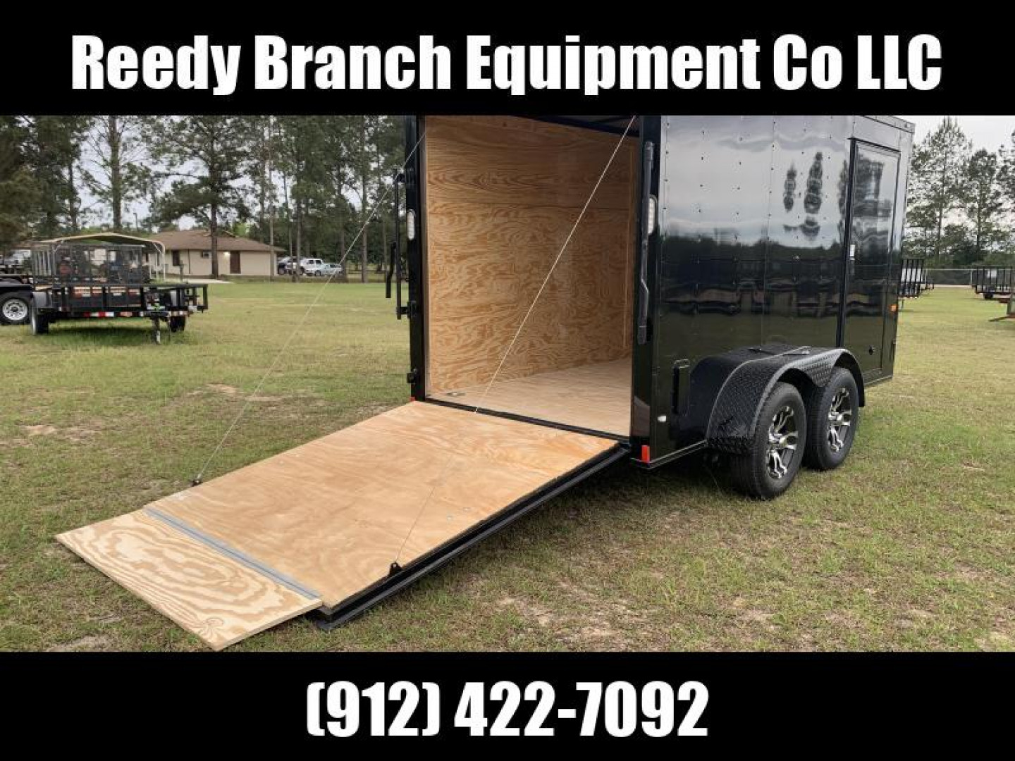 New 6x12TA Blackout Elite Rock Solid Cargo Enclosed Trailer