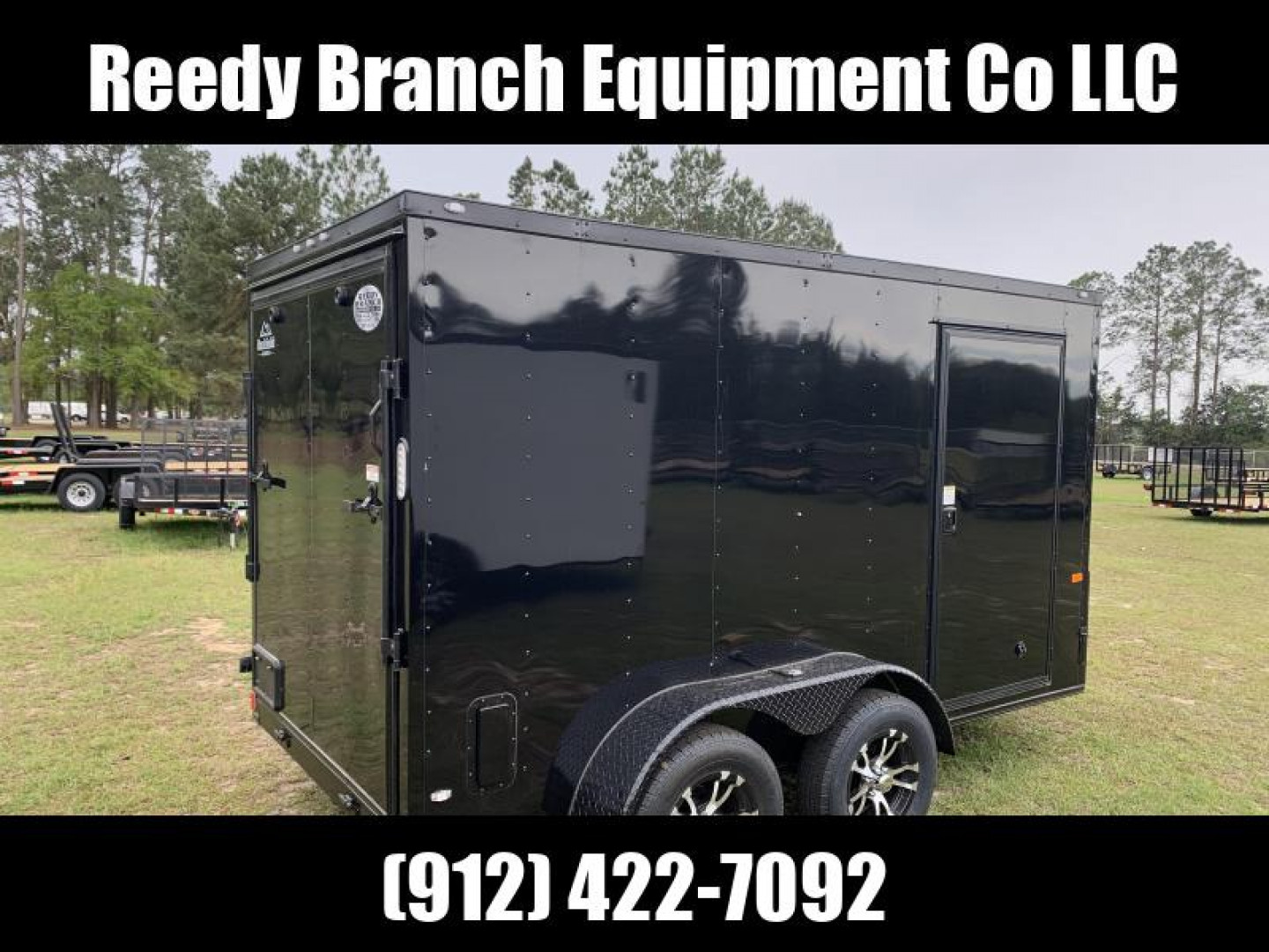 New 6x12TA Blackout Elite Rock Solid Cargo Enclosed Trailer