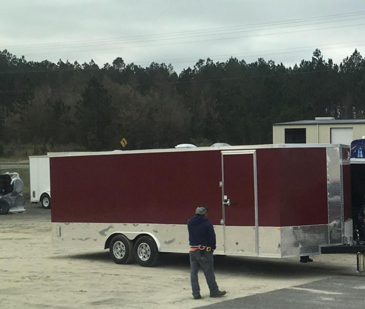 New 8.5x24 5200lb Brandywine  Enclosed Car Hauler