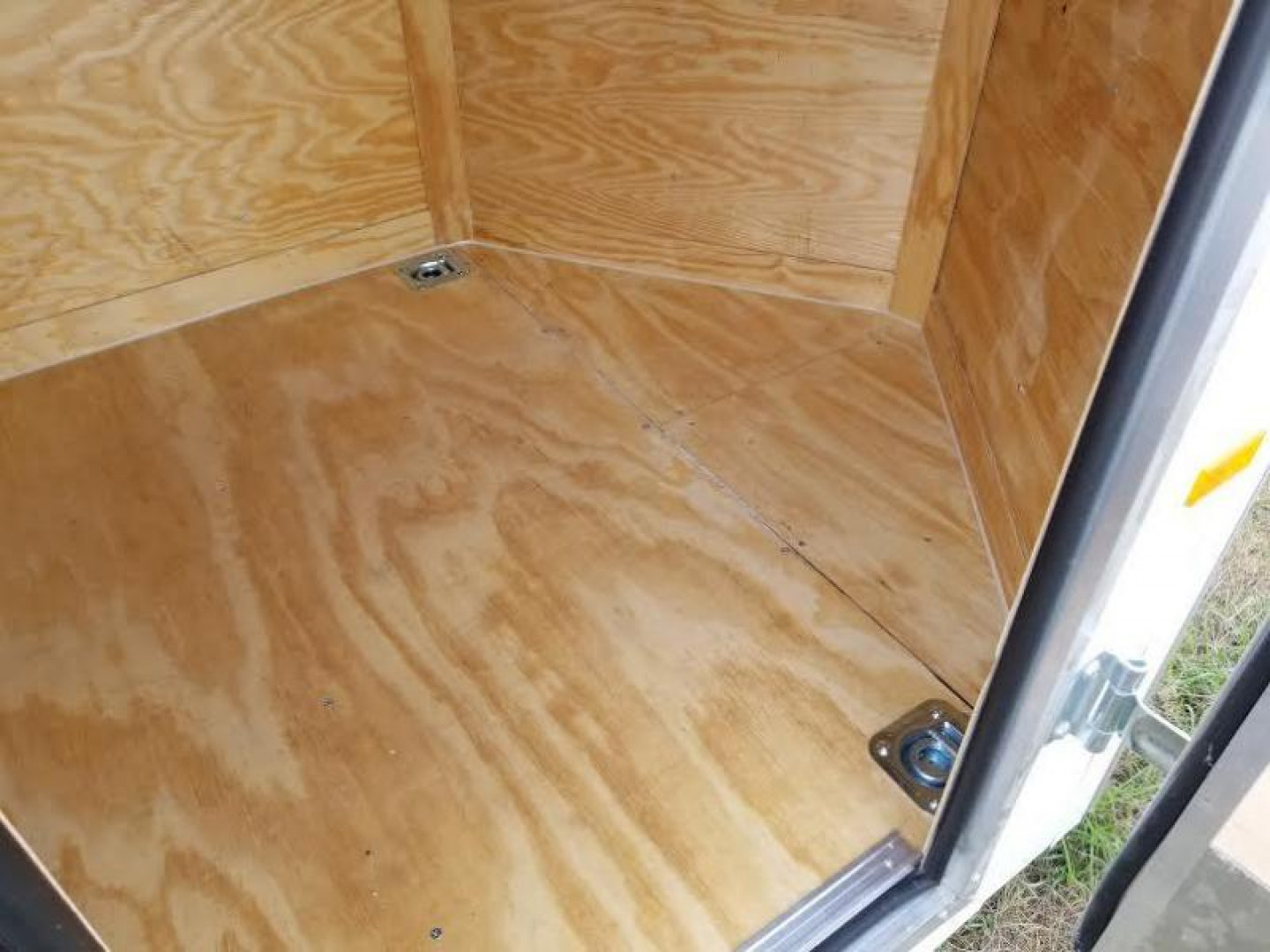 New 5x8 Enclosed Cargo Trailer. Buy an enclosed trailer to keep your tools out of the weather!