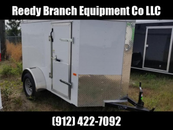 New 5x8 Enclosed Cargo Trailer. Buy an enclosed trailer to keep your tools out of the weather!