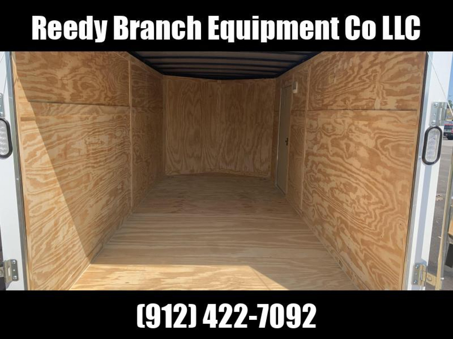 New 7x16 White Enclosed Rock Solid Cargo Trailer