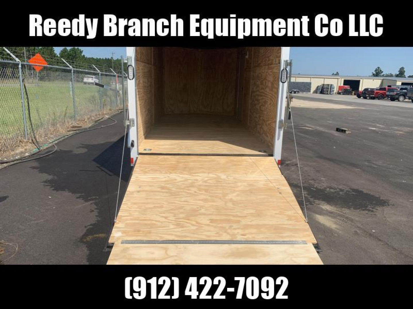 New 7x16 White Enclosed Rock Solid Cargo Trailer