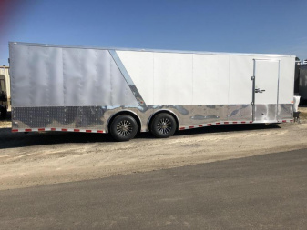 New 8.5x28-Spread Axle Enclosed Car Hauler
