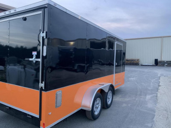 New 7x16 Enclosed Motorcycle Trailer (Many Upgrades)