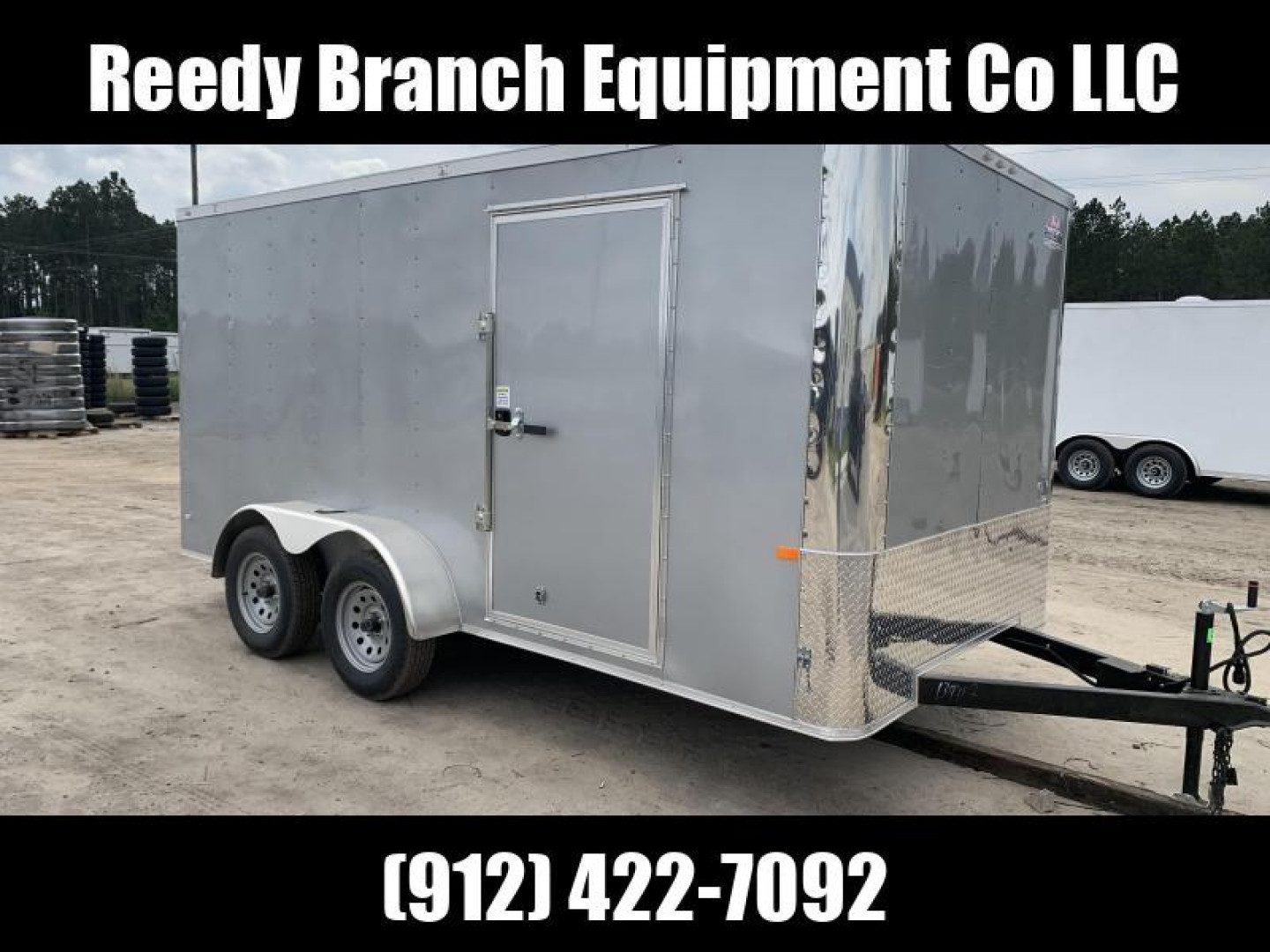 New 7x14 Silver Frost Flat Nose. Build your Custom Trailer with Flat Nose for no extra charge!