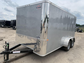 New 7x14 Silver Frost Flat Nose. Build your Custom Trailer with Flat Nose for no extra charge!