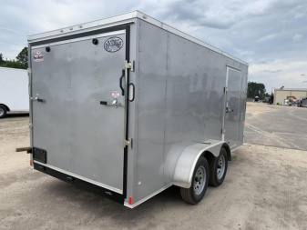 New 7x14 Silver Frost Flat Nose. Build your Custom Trailer with Flat Nose for no extra charge!