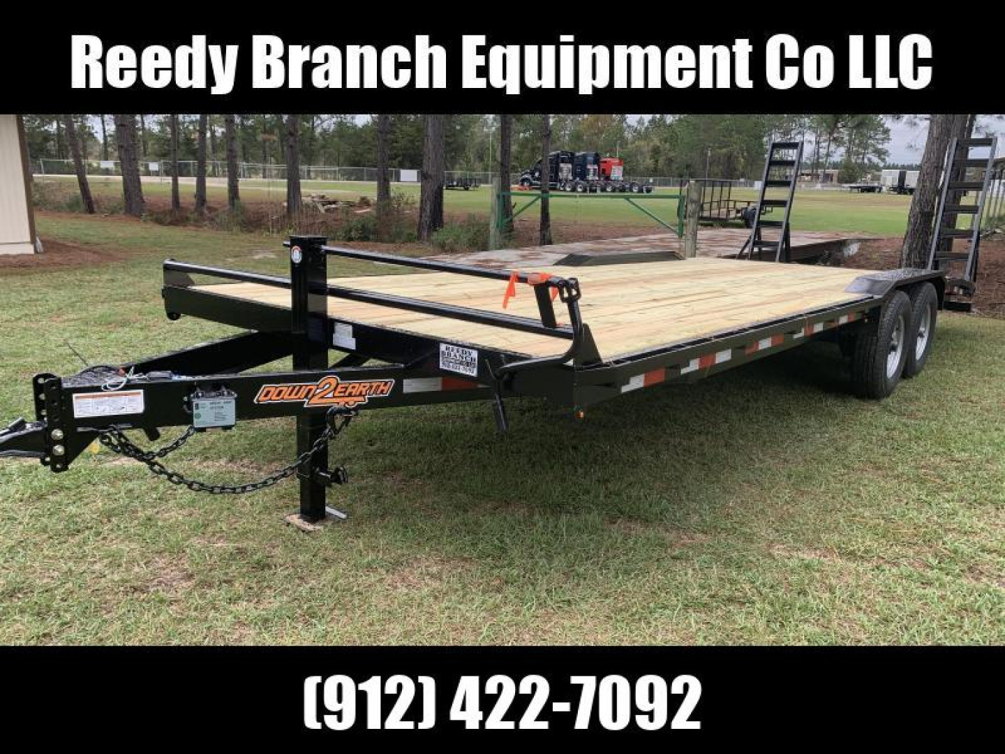 New 102"x24' Drive Over Fenders Equipment Trailer by Down 2 Earth
