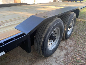 New 102"x24' Drive Over Fenders Equipment Trailer by Down 2 Earth