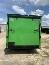 New 7x16 Electric Green Blackout Trailer