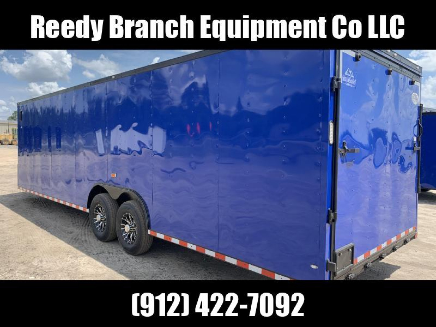 New 8.5x28-Electric Blue Blackout 14K-GVWR Enclosed Cargo Trailer