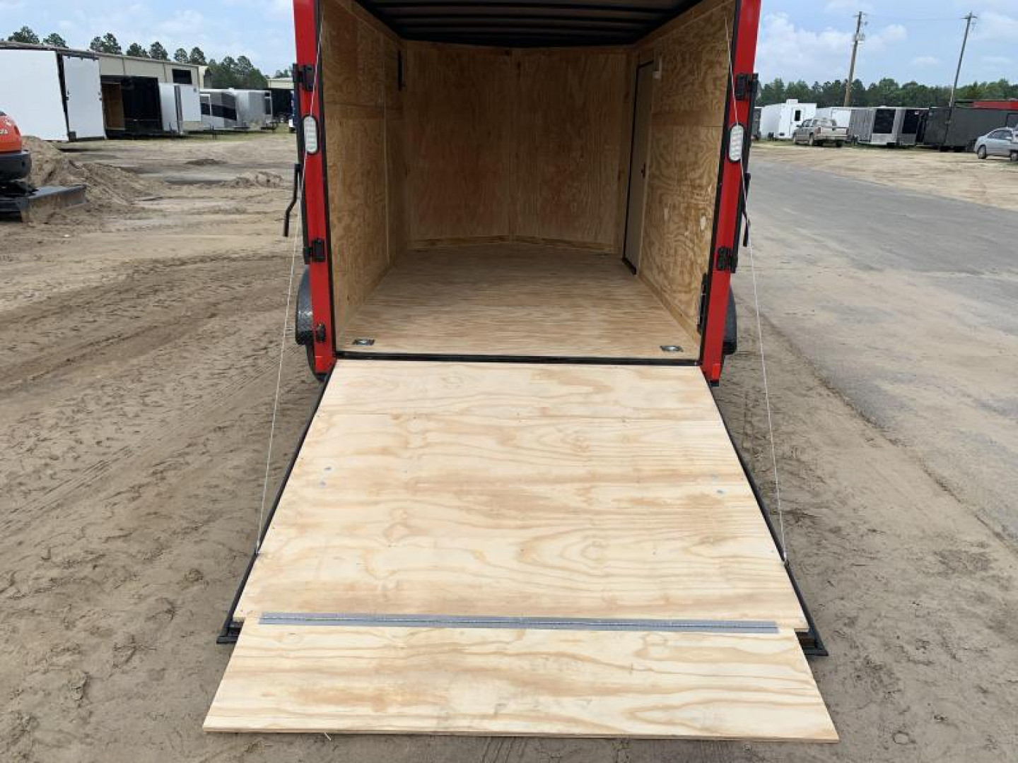 New 6x12TA Red Blackout Elite Enclosed Trailer (Upgraded Metal)