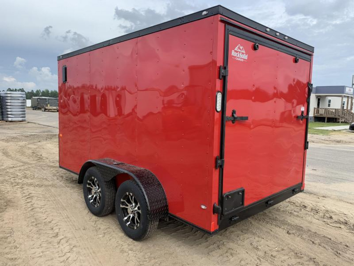 New 6x12TA Red Blackout Elite Enclosed Trailer (Upgraded Metal)