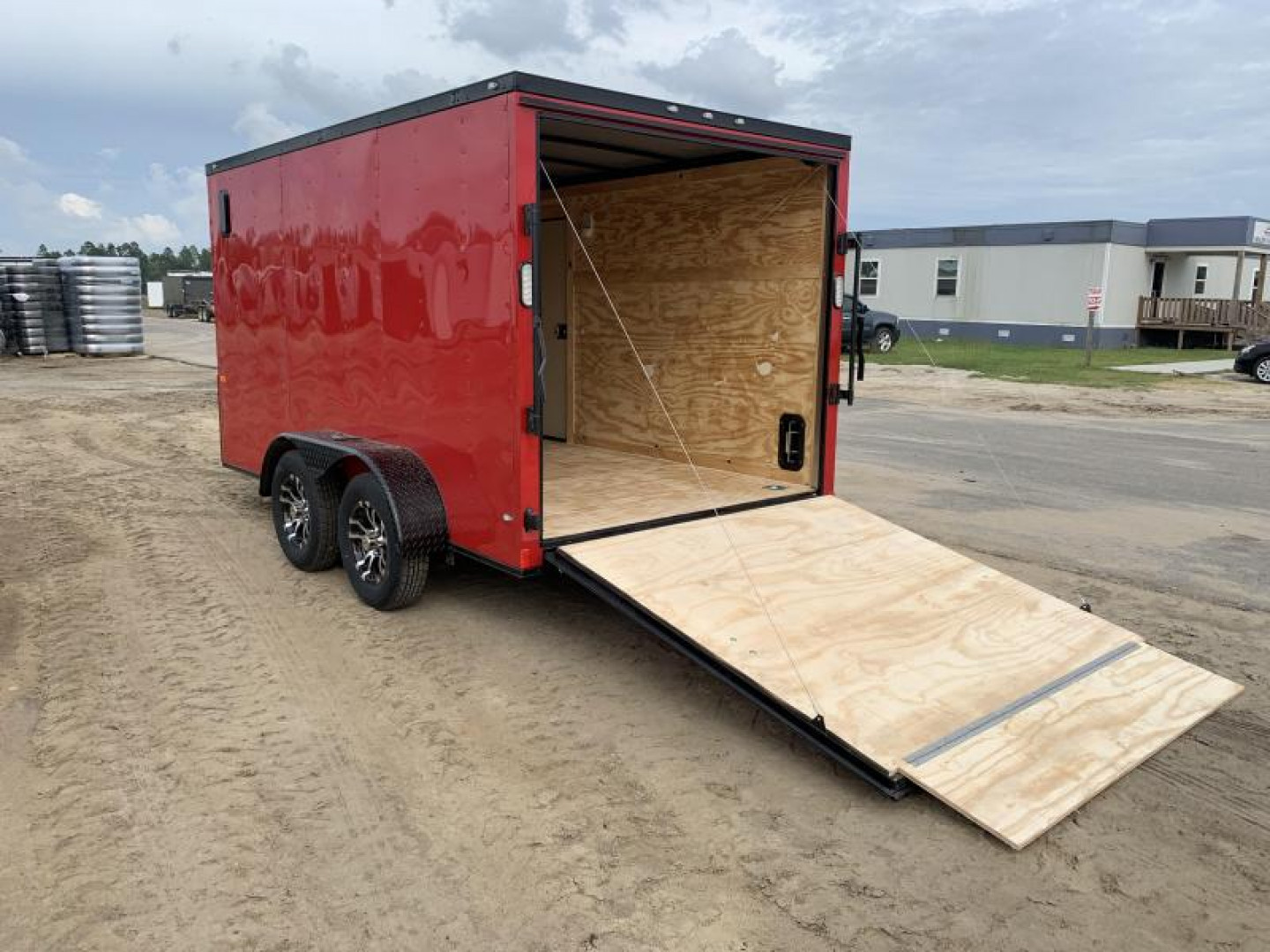 New 6x12TA Red Blackout Elite Enclosed Trailer (Upgraded Metal)