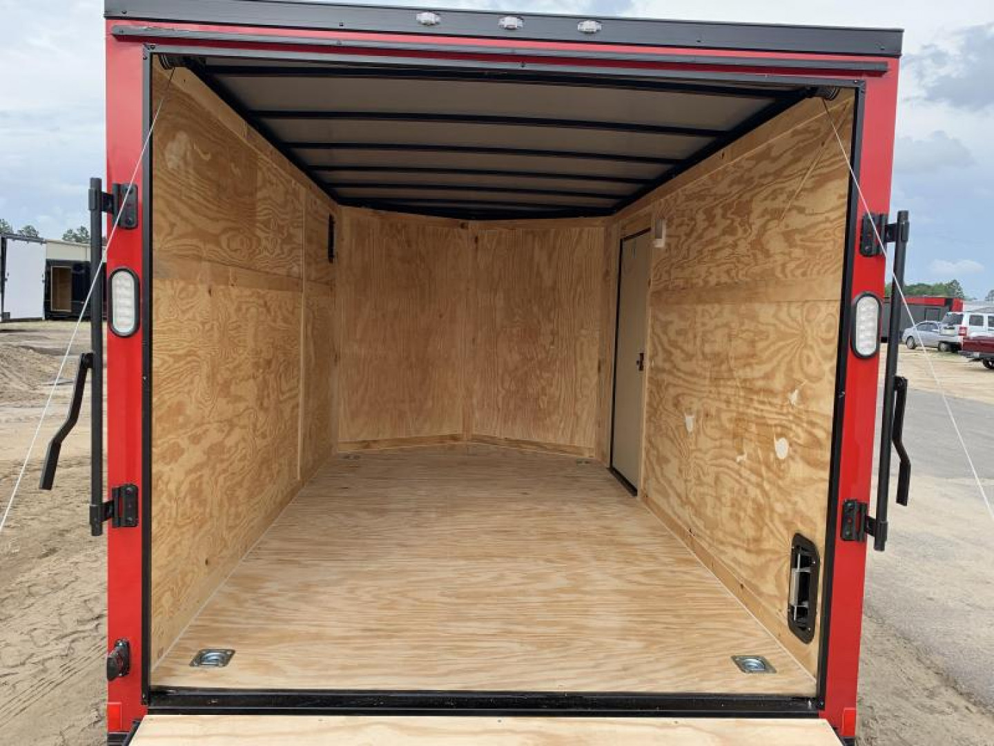 New 6x12TA Red Blackout Elite Enclosed Trailer (Upgraded Metal)