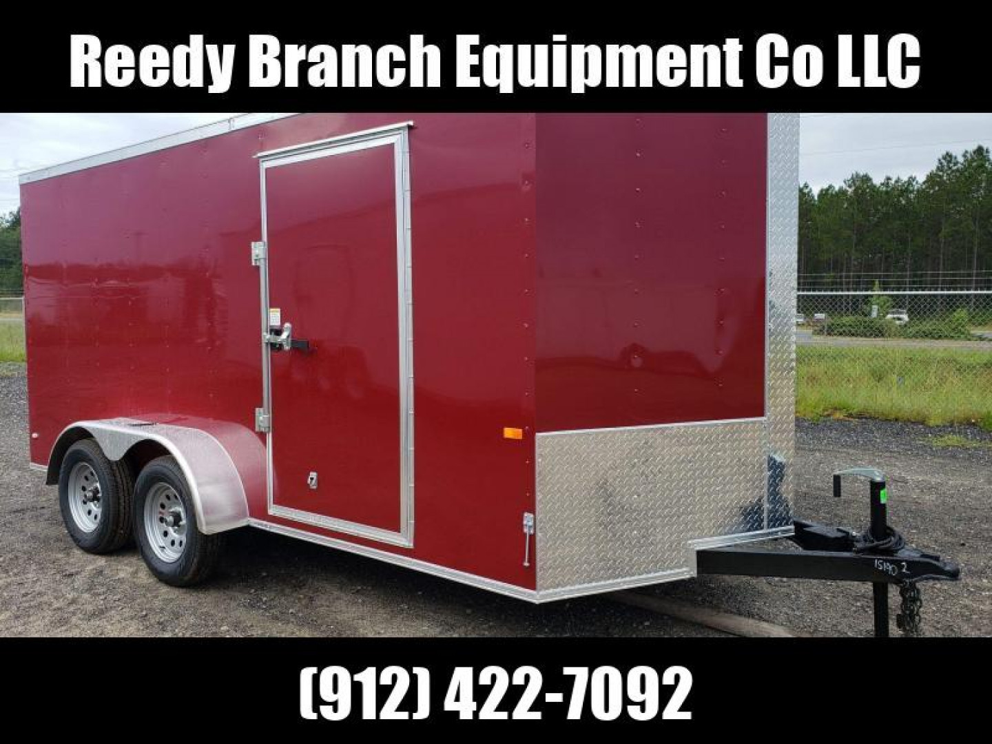 New 7x14 Brandy Wine Enclosed Cargo Trailer- Rock Solid Cargo