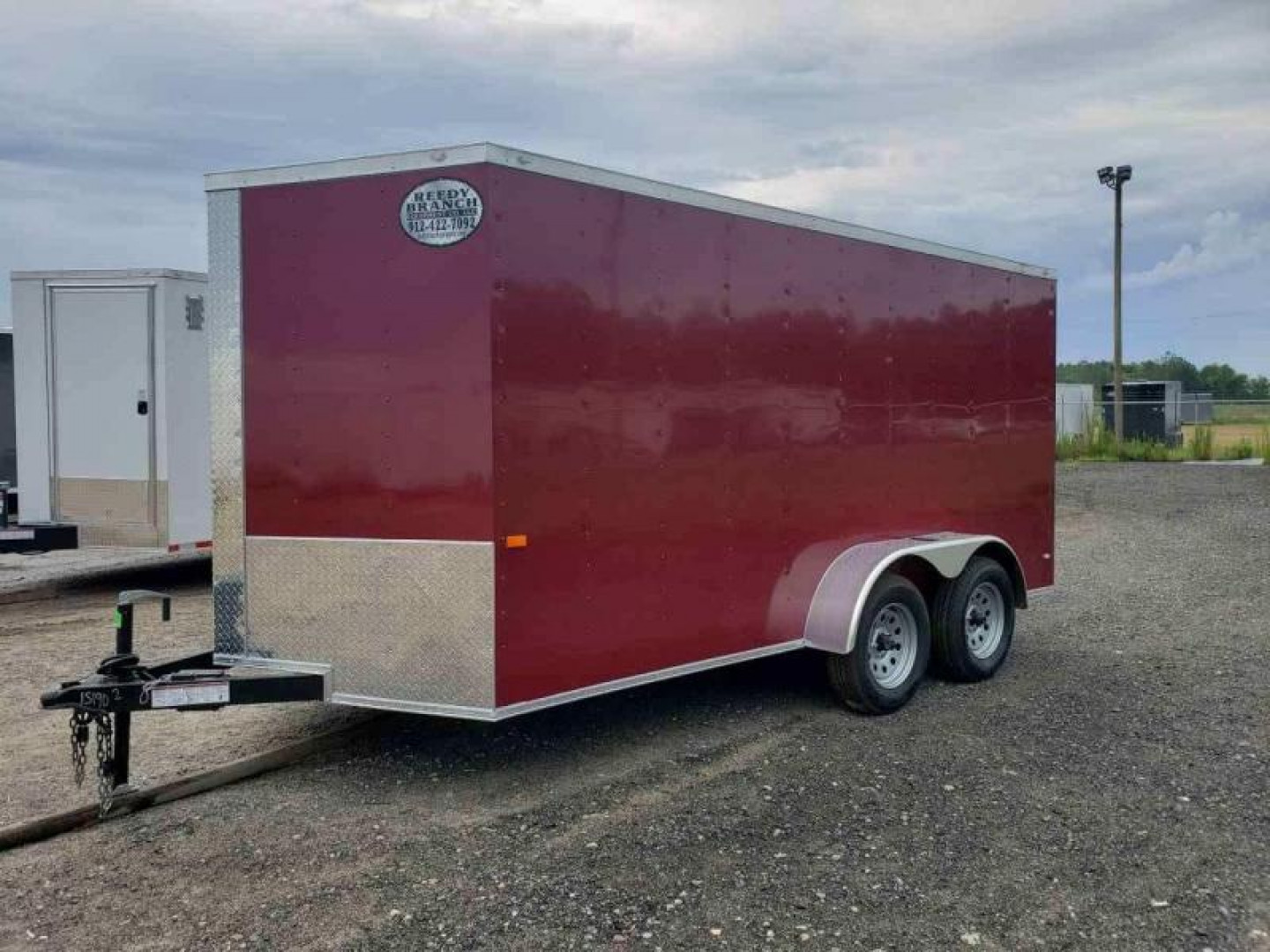 New 7x14 Brandy Wine Enclosed Cargo Trailer- Rock Solid Cargo