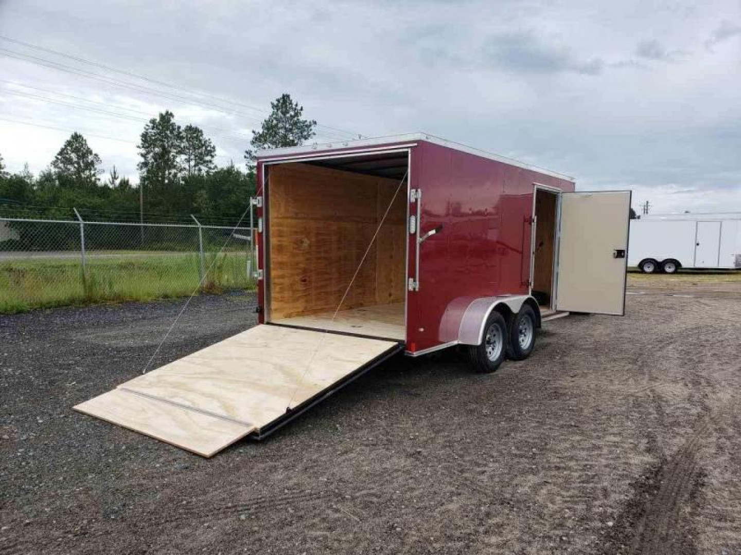 New 7x14 Brandy Wine Enclosed Cargo Trailer- Rock Solid Cargo