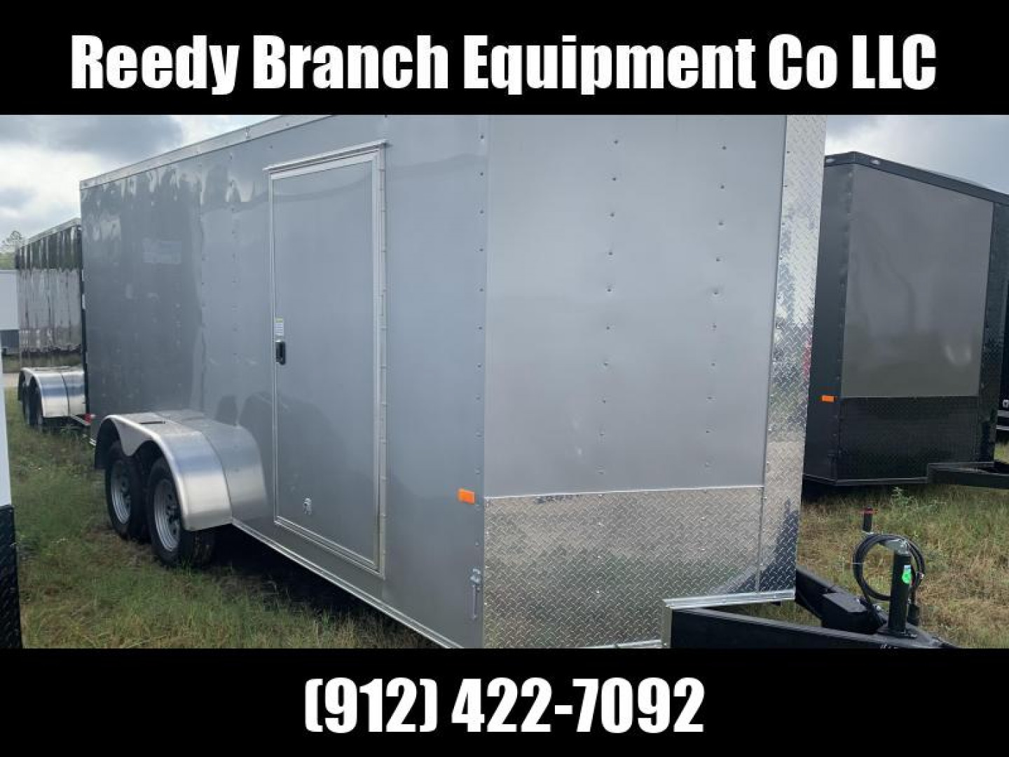 New 7x16 Silver Rock Solid Cargo Enclosed Trailer 7000GVWR