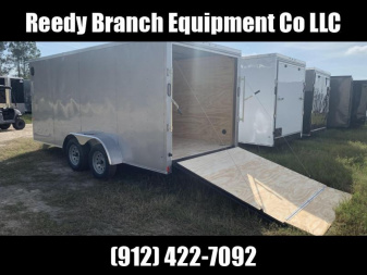 New 7x16 Silver Rock Solid Cargo Enclosed Trailer 7000GVWR