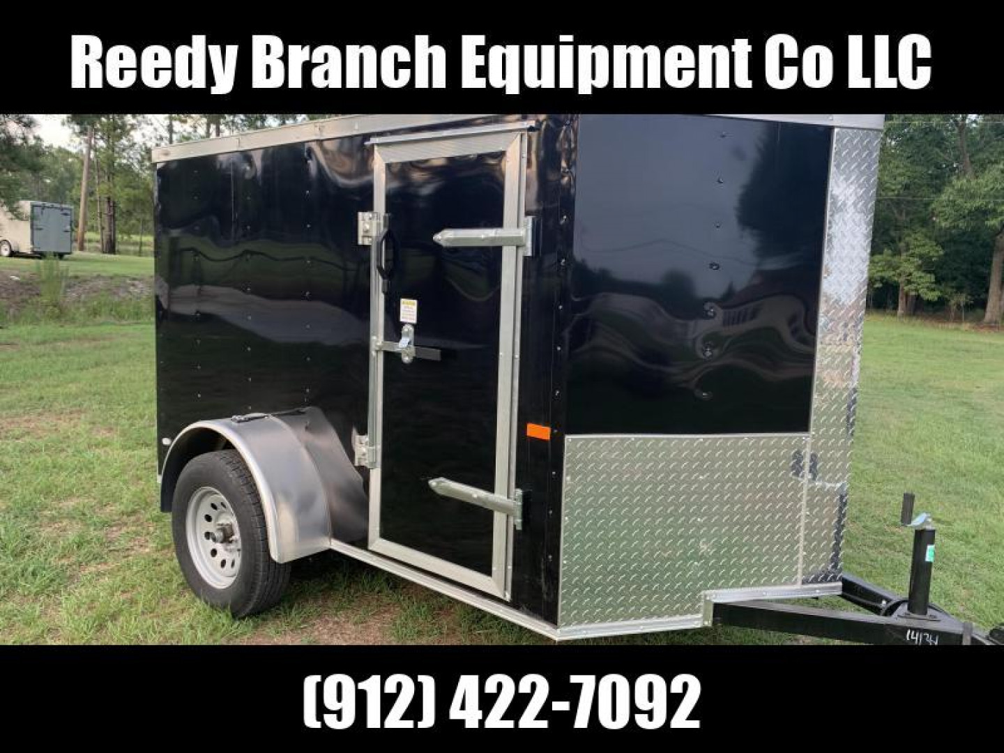 New 5x8 Black Enclosed Trailer. Keep your Tools Dry! Georgia Florida Alabama South Carolina