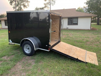 New 5x8 Black Enclosed Trailer. Keep your Tools Dry! Georgia Florida Alabama South Carolina