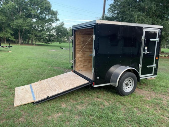 New 5x8 Black Enclosed Trailer. Keep your Tools Dry! Georgia Florida Alabama South Carolina