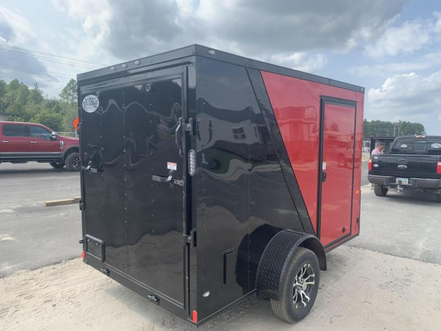 New 6x12 Red/Black Blackout Elite
