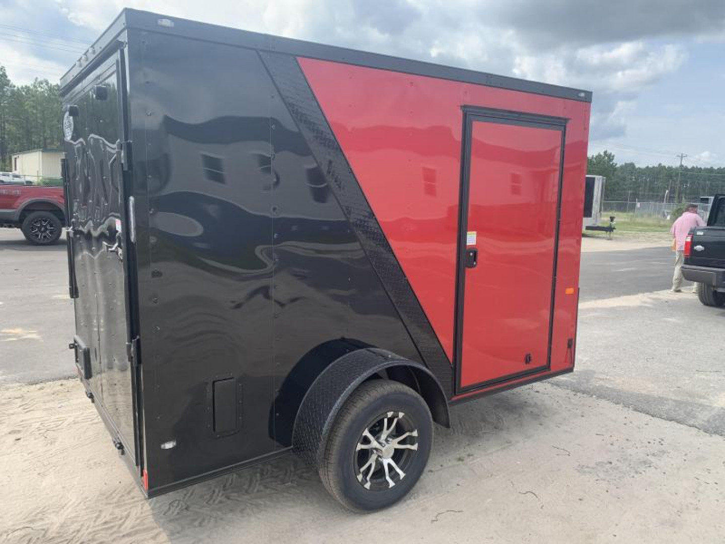 New 6x12 Red/Black Blackout Elite
