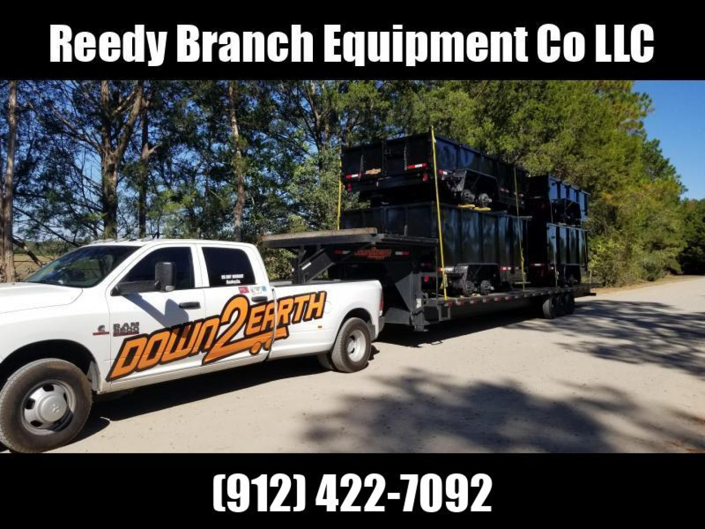 New 7x16 (4' sides) Down to Earth Dump Trailer