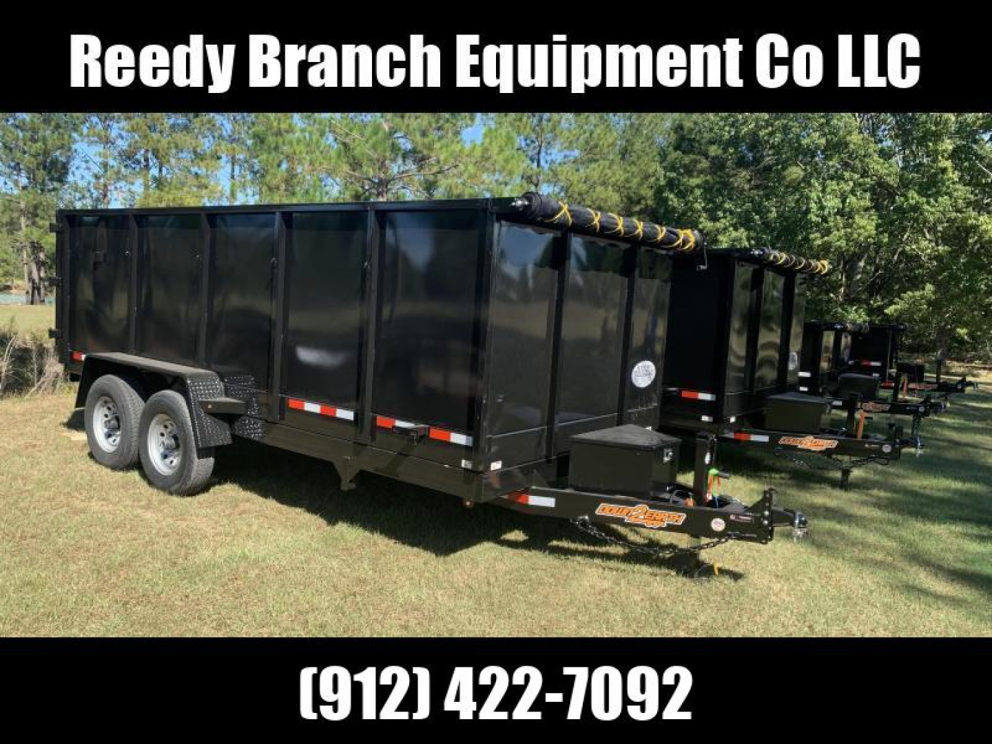 New 7x16 (4' sides) Down to Earth Dump Trailer