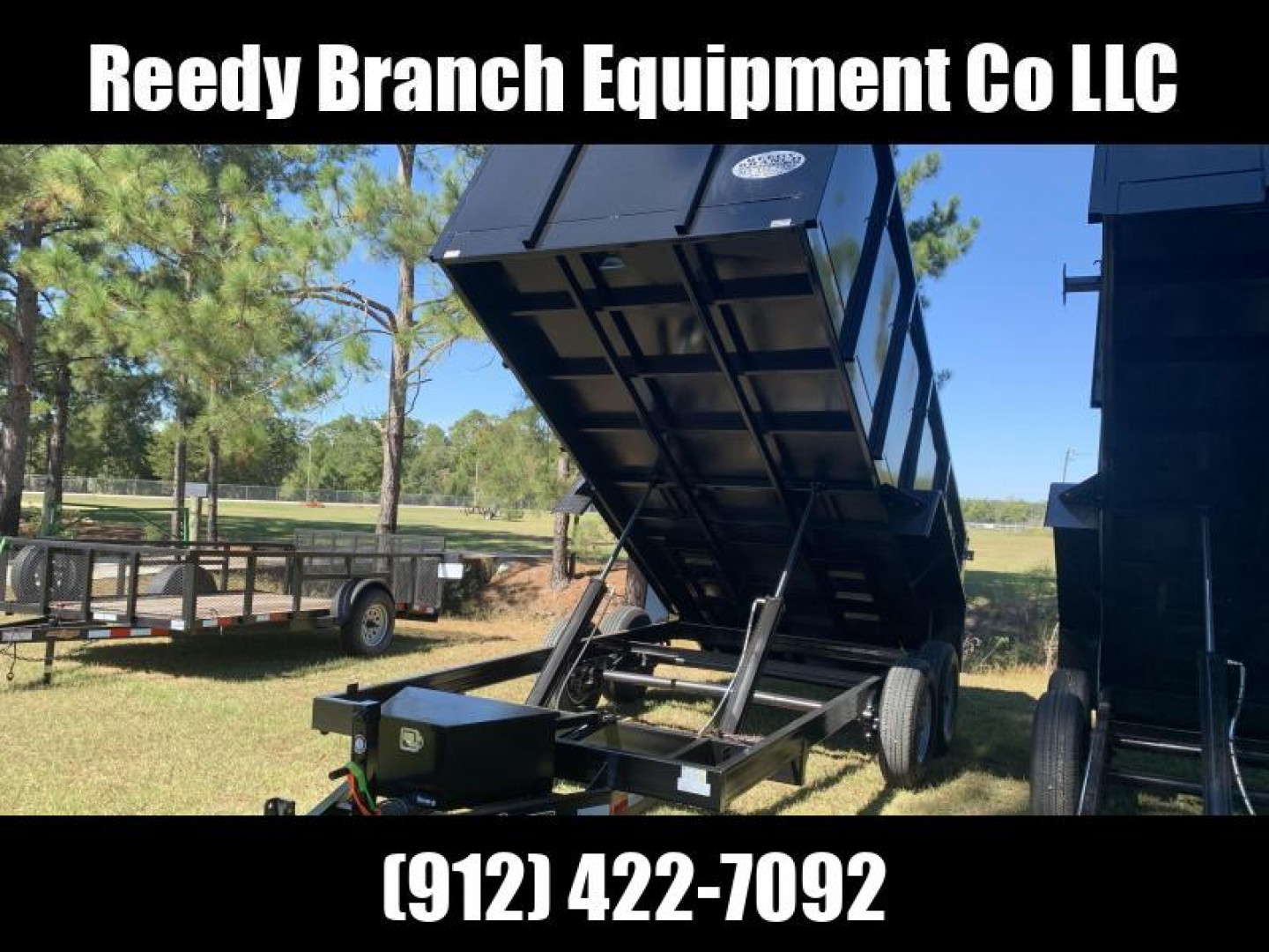 New 7x16 (4' sides) Down to Earth Dump Trailer