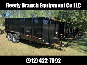 New 7x16 (4' sides) Down to Earth Dump Trailer