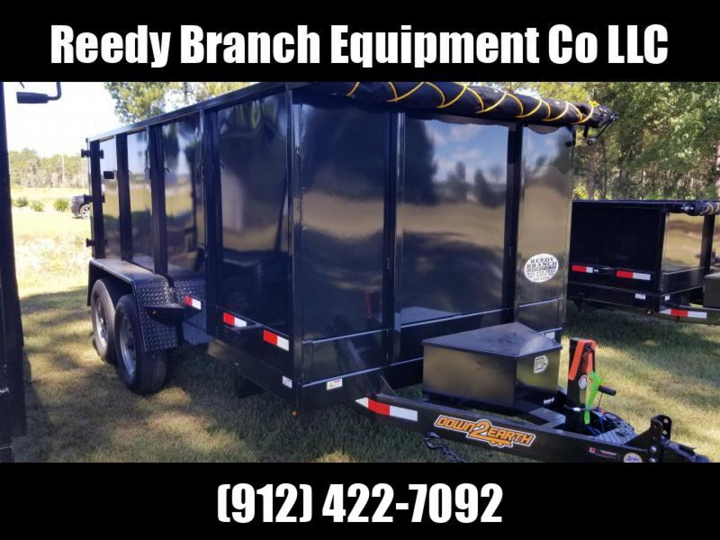 New 7x14 (4' sides) Down to Earth Dump Trailer