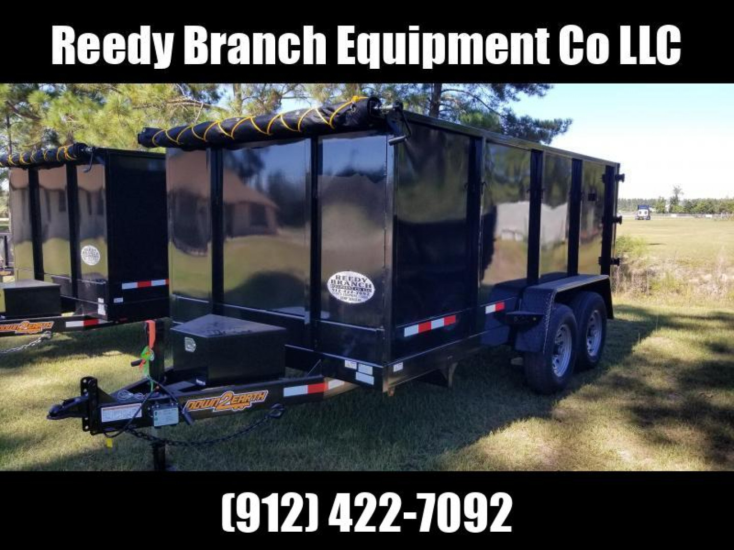 New 7x14 (4' sides) Down to Earth Dump Trailer