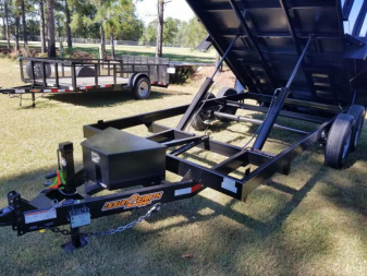 New 7x14 (4' sides) Down to Earth Dump Trailer