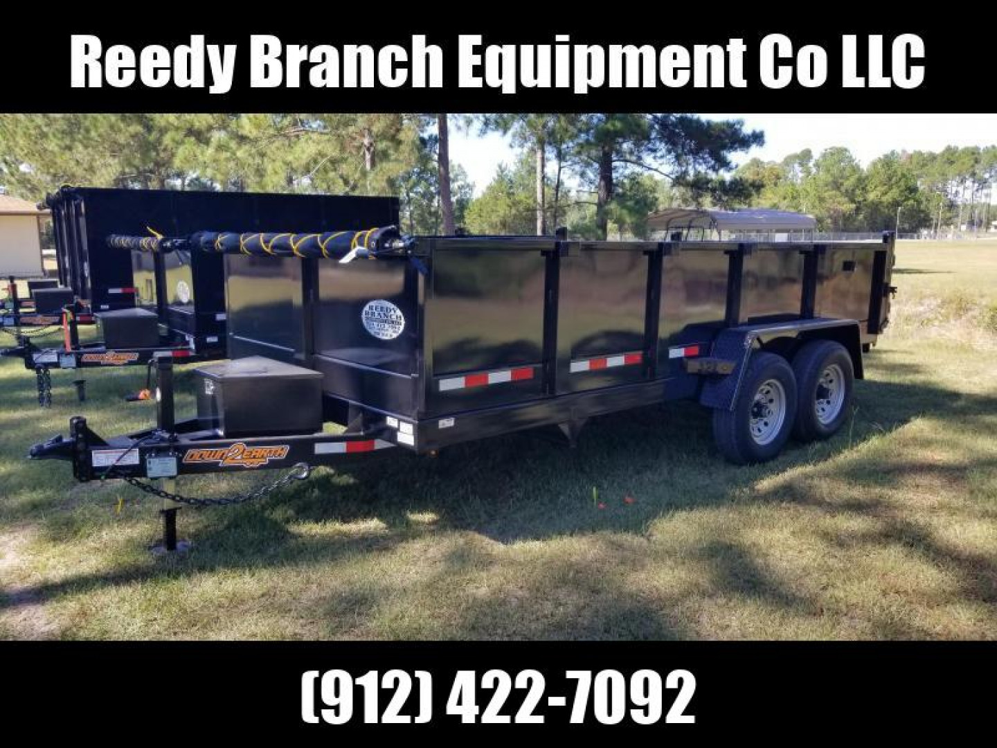 New 7x16 (2' sides) Down to Earth Dump Trailer