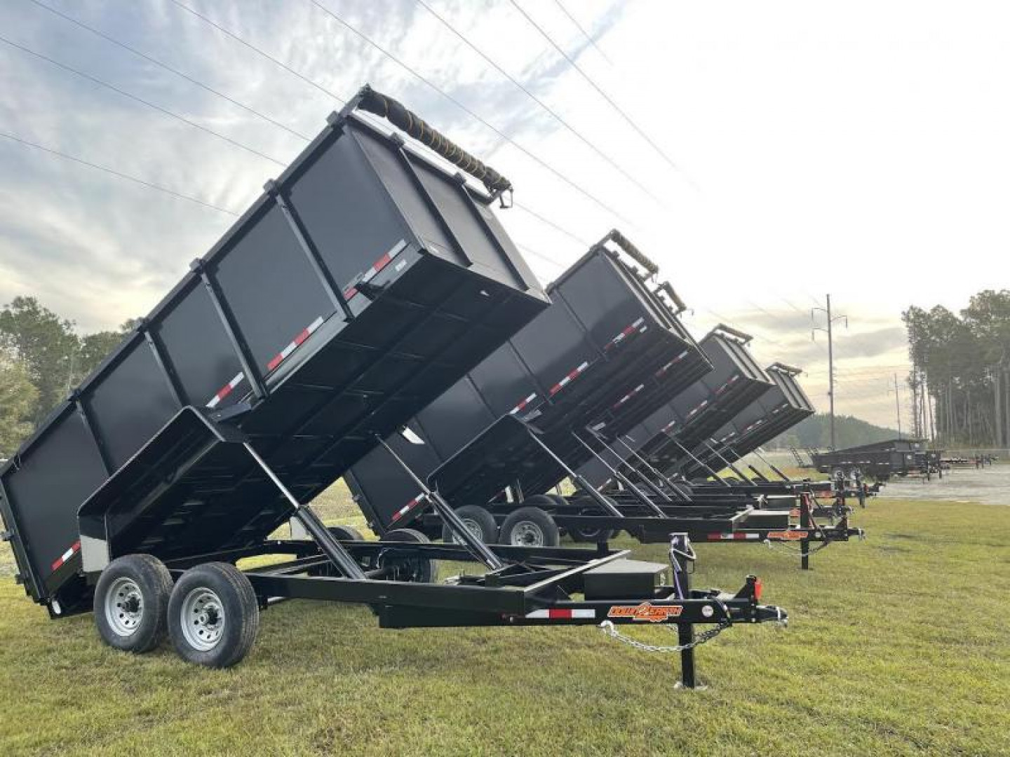 New 7x16 (2' sides) Down to Earth Dump Trailer