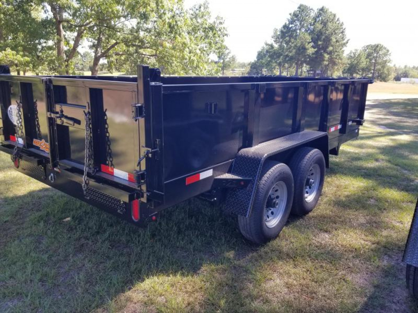 New 7x16 (2' sides) Down to Earth Dump Trailer