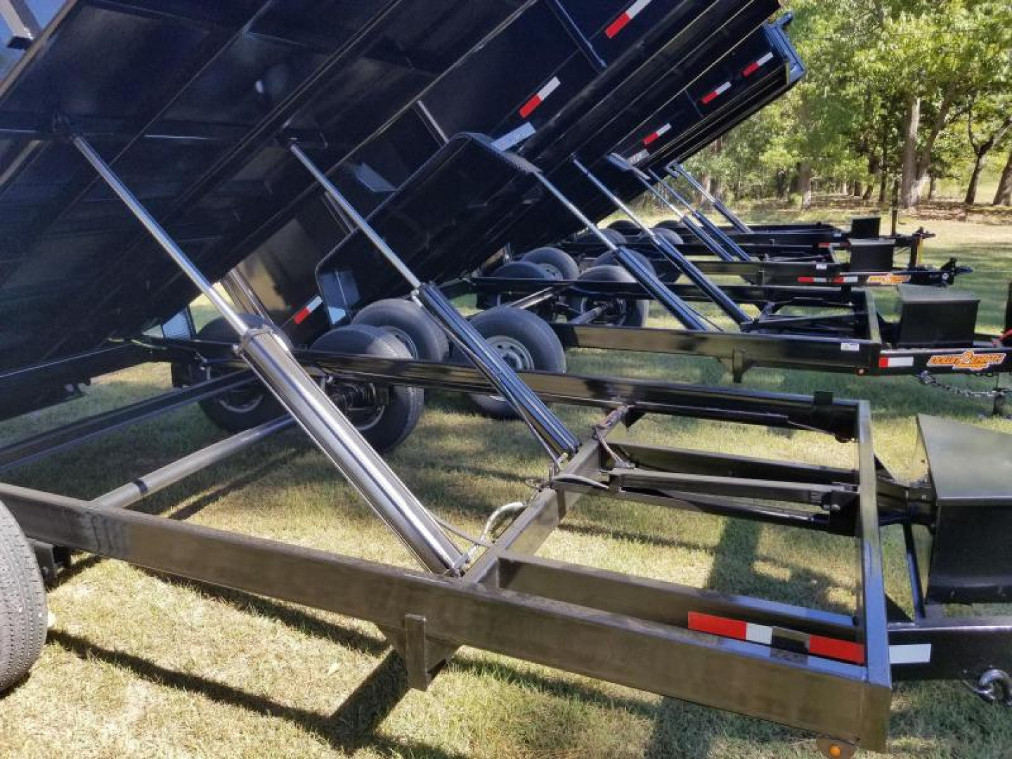 New 7x16 (2' sides) Down to Earth Dump Trailer