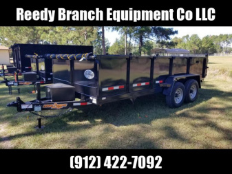 New 7x16 (2' sides) Down to Earth Dump Trailer