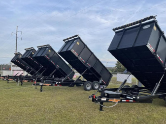 New 7x16 (2' sides) Down to Earth Dump Trailer